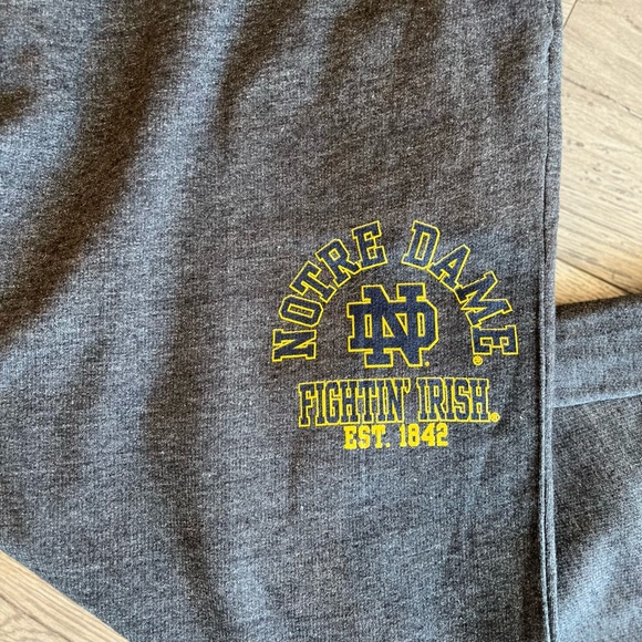 Blue ‘84 Notre Dame Fightin’ Irish Men’s Unisex Gray Drawstring Sweatpants 2XL - Picture 4 of 10